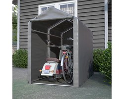 Pugsdrly - Fietsgarage - 187x100x160 cm - Garagetent - Donkergrijs - Tuinhuisje - Opslagtent