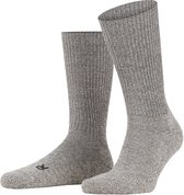 FALKE Walkie Ergo eenkleurig wol functioneel materiaal sokken unisex grijs - maat 42-43