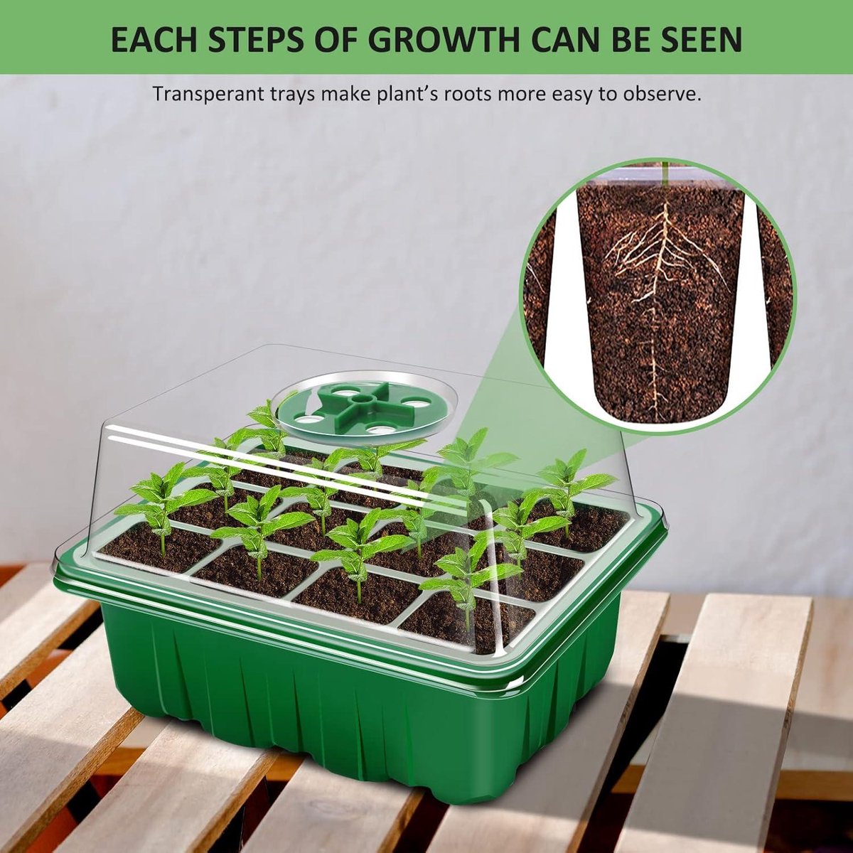 14 delige Kweek starterset moestuinbak van Respana. Minikas accessoires. Ideaal voor de groei van zaailingen in je balkontuin 14 delige Kweek starterset moestuinbak van Respana. Minikas accessoires. Ideaal voor de groei van zaailingen in je balkontuin
