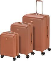 Princess Traveller Oceans kofferset 3 delig (S/M/L) – Mocha Mousse – Lichtgewicht koffers – 191L – GRS gecertificeerd