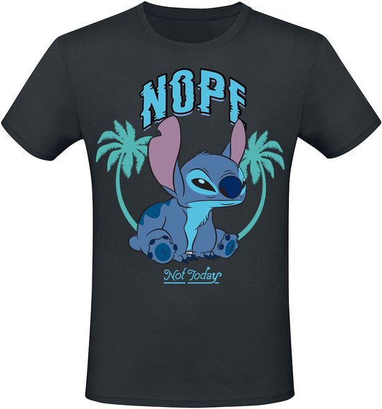 Lilo & Stitch Nope Not Today Heren T-shirt - zwart - M