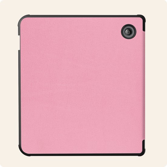 Hoesje Geschikt voor Kobo Libra Colour Hoes Book Case - Hoes Geschikt voor Kobo Libra Colour Hoesje Book Cover - Roze van Merkloos — afbeelding 5