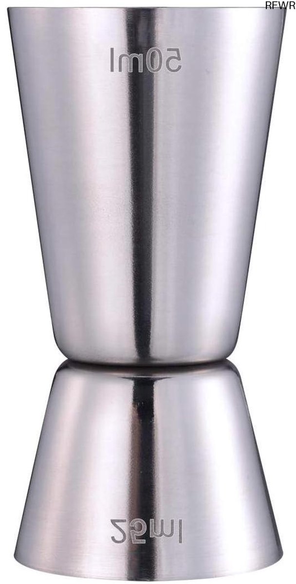 RFWR® Dubbele Jigger 25ml/50ml voor Perfecte Cocktailmeting