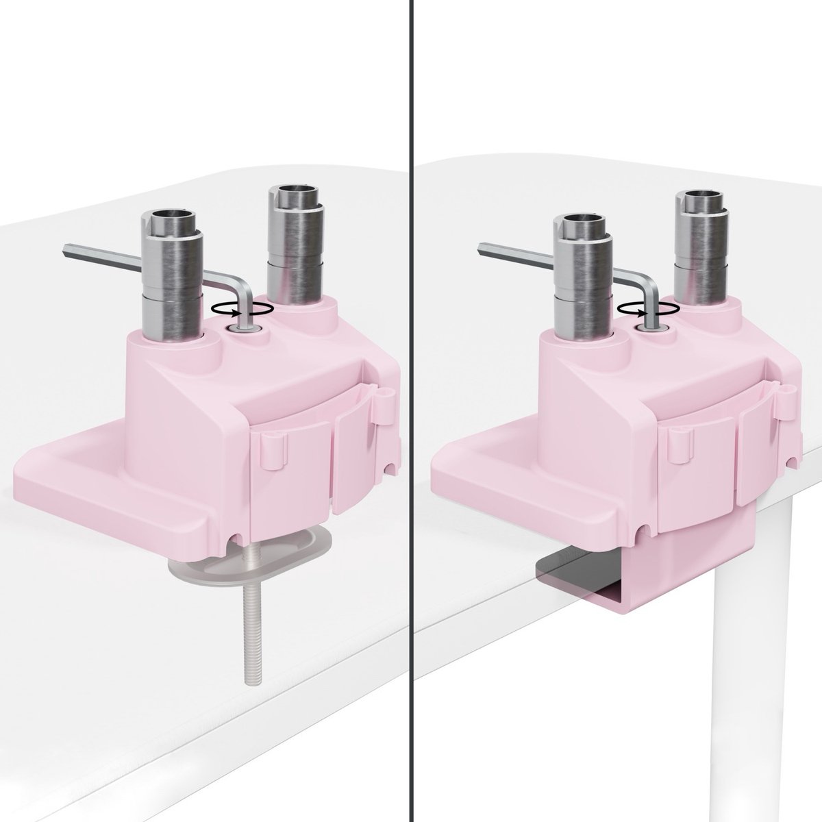 Arozzi Alzare Neo Dubbele Monitor Arm - Gasfeder - Paars thumbnail 3
