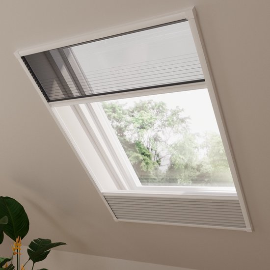 Radeco Dakraam hor plissegordijn Multi – 80 x 120