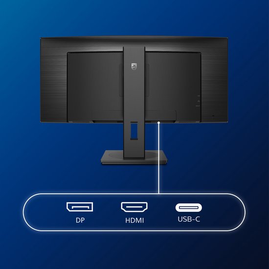 Philips B Line 346B1C - 34 inch QHD Ultrawide Monitor - USB-C 90W - KVM ...