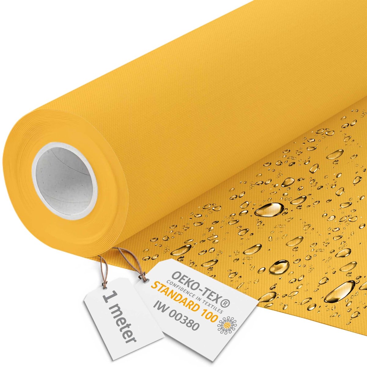 DreamRoots Canvas Waterdicht - Meubelstof per meter 160 cm breed - Waterafstotende stof 220 g/m2 600D - Luifelstof Waterdicht per meter Mango 1M