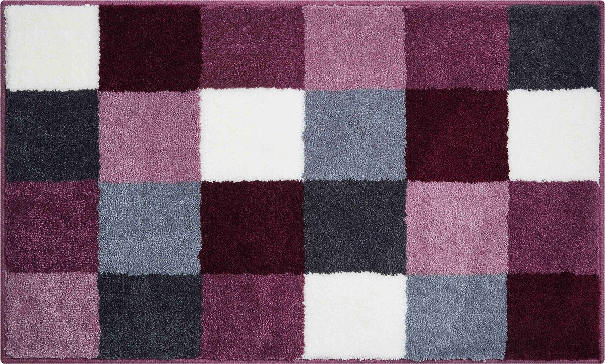 Basic badmat 100% polyacryl, ultrazacht, antislip, OEKO-TEX gecertificeerd, 5 jaar garantie, BONA, badmat 80x140 cm, bessen