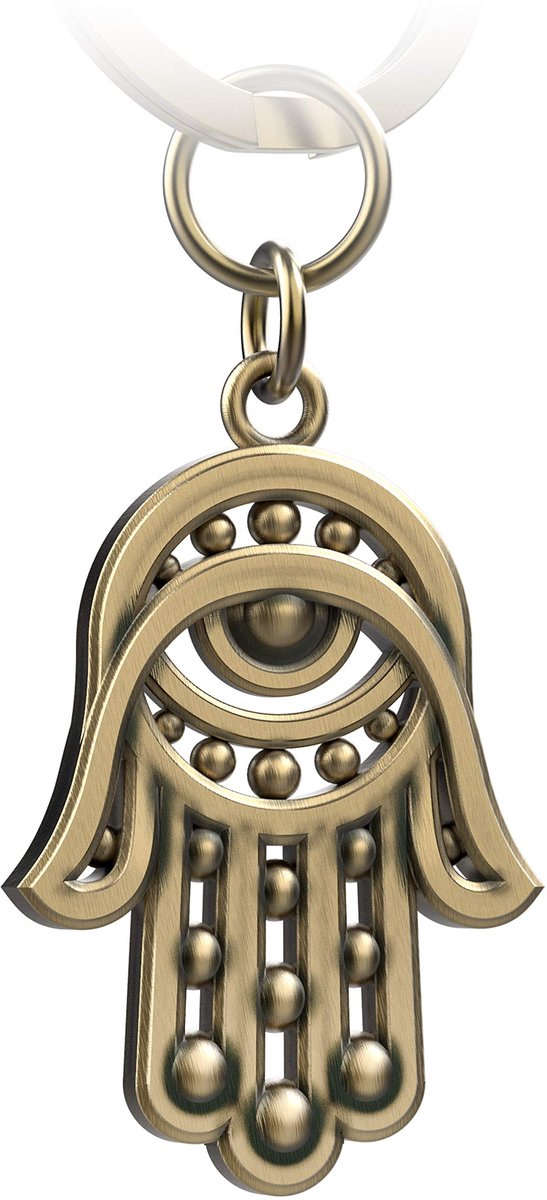 FABACH Hand van Fatima sleutelhanger Hamsa - Hand van Fatima autohanger - Beschermende Hand van Fatima geluksbrenger - Amulet ter bescherming tegen het boze oog