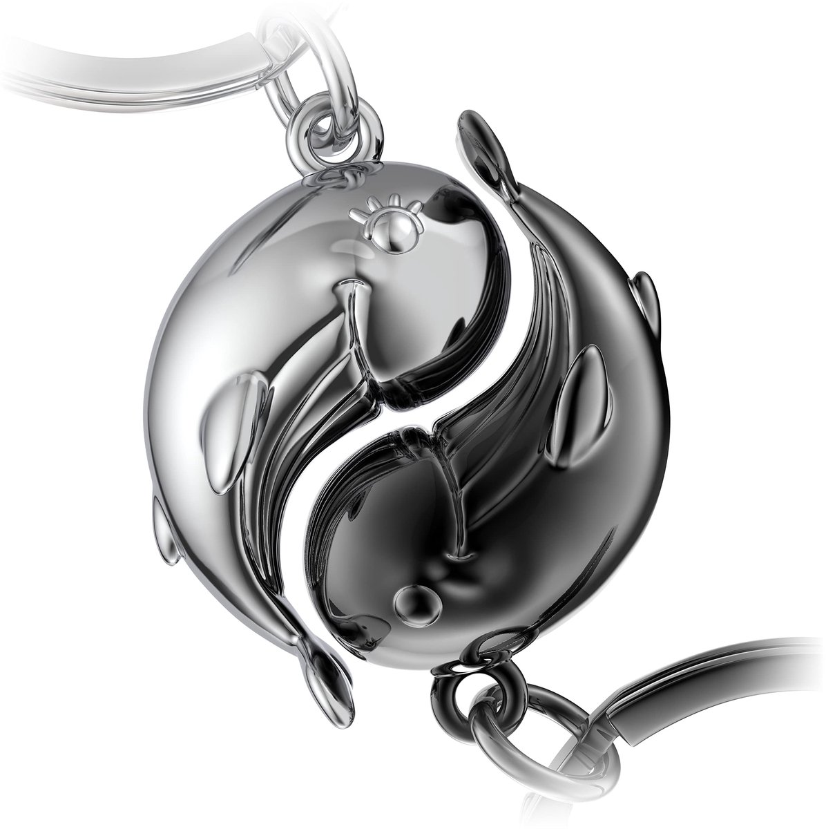 FABACH Walvis sleutelhanger voor koppels Moby - Walvis geluksbrenger cadeau voor vriend of vriendin - Partner cadeau Liefdes sleutelhanger voor verjaardagen, jubileumcadeaus Valentijnsdag