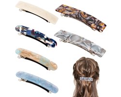 Jubaopen 8-delige haaraccessoire hoofdband met clips haarspelden haaraccessoires hoofdband haarhouder haarband met clips pony kapsel haarspeld twist clip hoofdband voor buitensporten yoga (zwart)