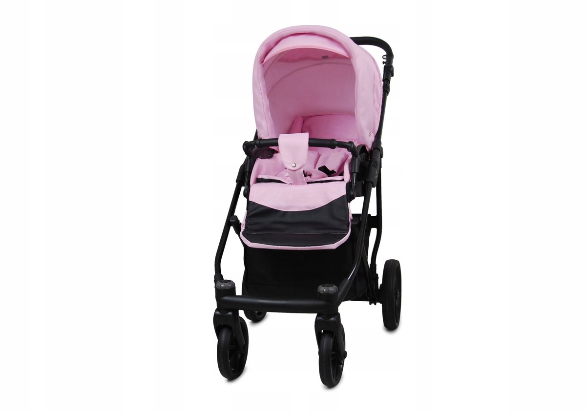 BabyLux® AIR 3in1 Kinderwagen - Opklapbaar in Sweet Pink - afbeelding 2