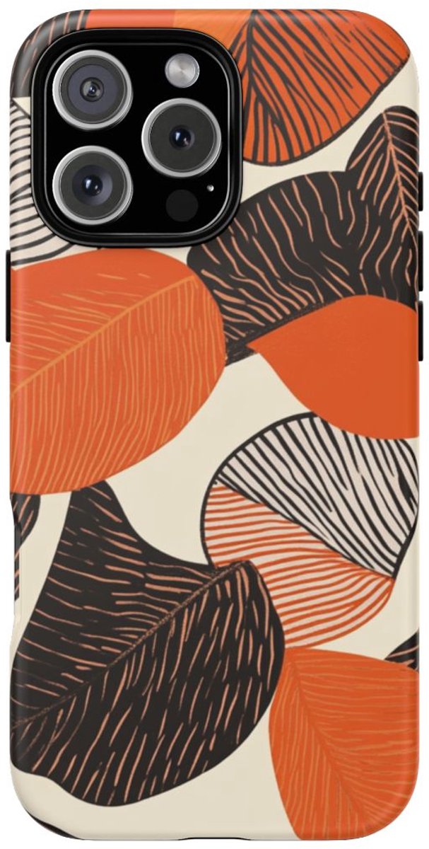 Abstract Herfstbladerenpatroon – Telefoonhoesje Geschikt voor iPhone 16 Pro Max