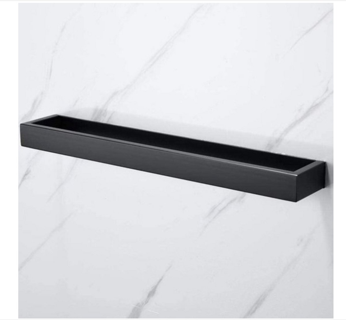 WNHB® Magnetische Vaatdoekhouder RVS Zwart Mat - Zelfklevende Handdoekhouder met 3M Plakstrip - Voor Keuken en Badkamer