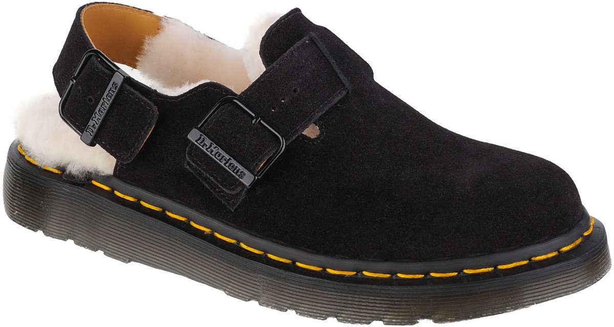 Dr. Martens Jorge Shearling Sandals Vrouwen Sandalen Zwart