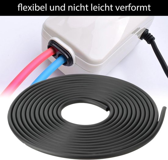 Tank Air Tube 5 M Aquarium Luchtpomp Buis - Zachte Siliconen Dikkere Zuurstof Slang voor Vnk (Zwart) — afbeelding 2