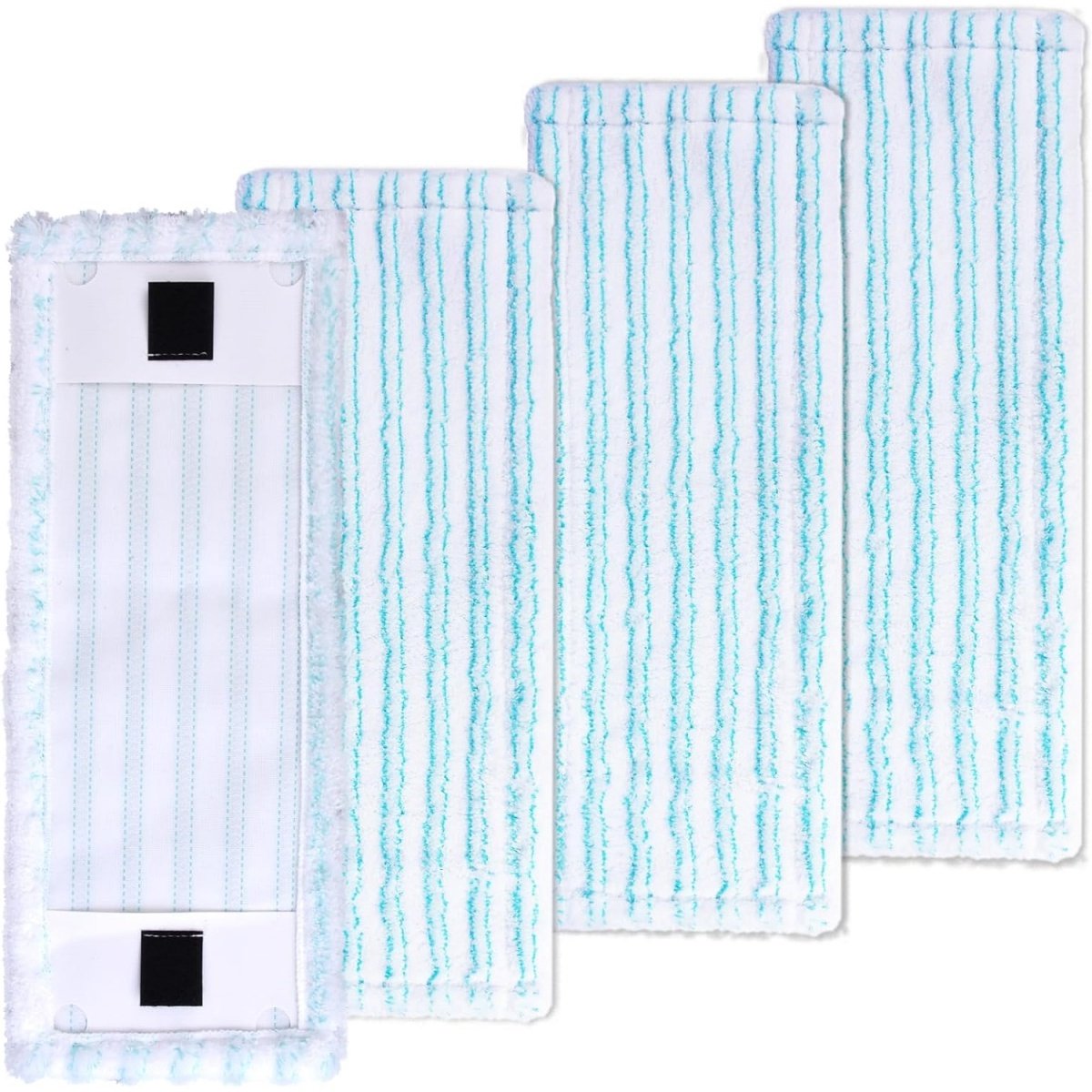 EXCITAT Vloerwisserhoezen - Microfiber Cleaning Pad - Voor alle vloeren, hoge absorptie, sterke vlekverwijdering - Set van 4
