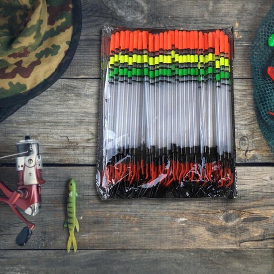 Visdobbers en Dobbers - 80 stks/set Verdikte Verticale Heldere Kleur Visdobbers en Bobbers,Hengeluitrusting voor professioneel visgerei van Merkloos — afbeelding 2