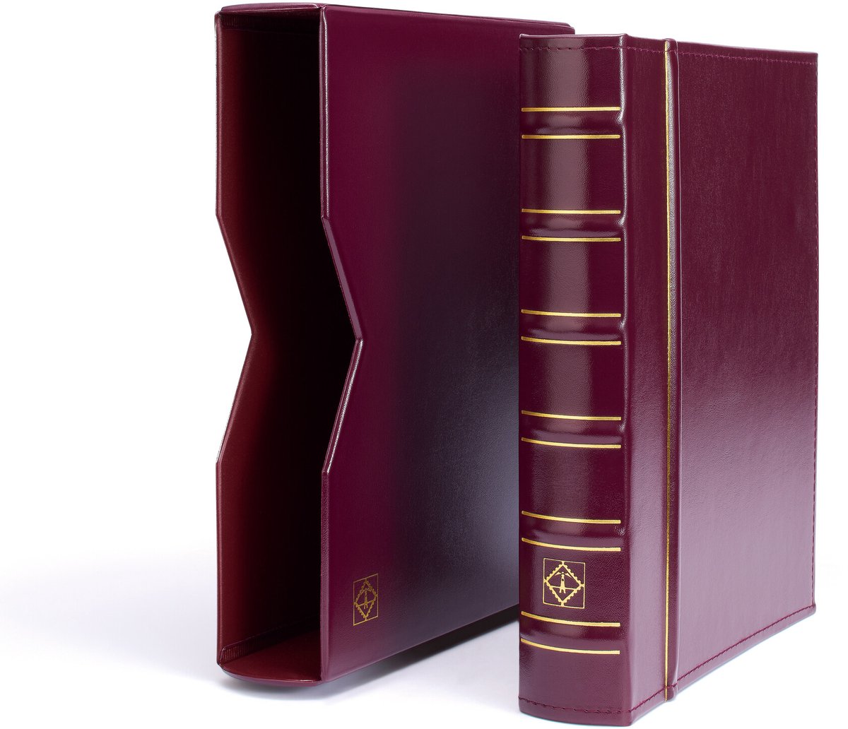 Album Vario (Classic), incl. cassette en zonder bladen - Rood - 4 Rings - Afm: 255 x 310 x 60 mm