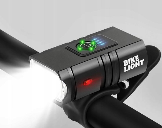 JN® USB-C Oplaadbare Fietslamp - 2× T6 LED 1000 Lumen, MTB/Stadslicht, Aluminium, Waterbestendig, Lange Accuduur - Koplamp - Fietsverlichting - Mountainbike - Wielrennen — afbeelding 2