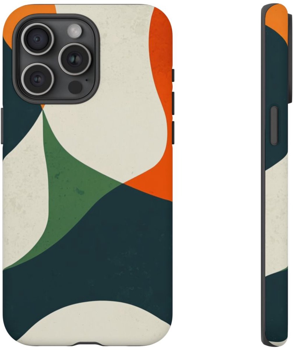 Abstracte Organische Vormen – Telefoonhoesje Geschikt voor iPhone 15 Pro Max