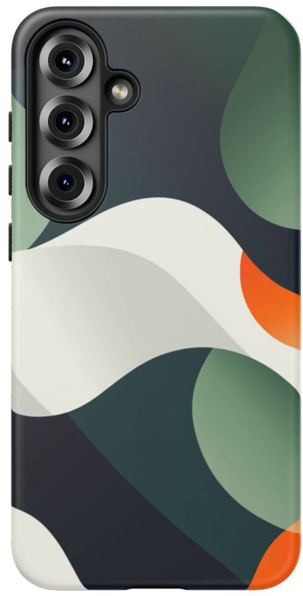 Abstracte Organische Vormen – Telefoonhoesje Geschikt voor Galaxy S25 Plus