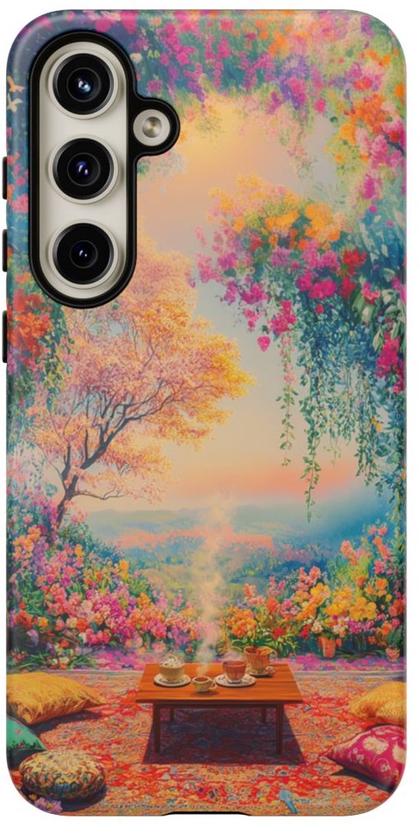 Levendige Bloemenpracht – Telefoonhoesje Geschikt voor Galaxy S24 Plus