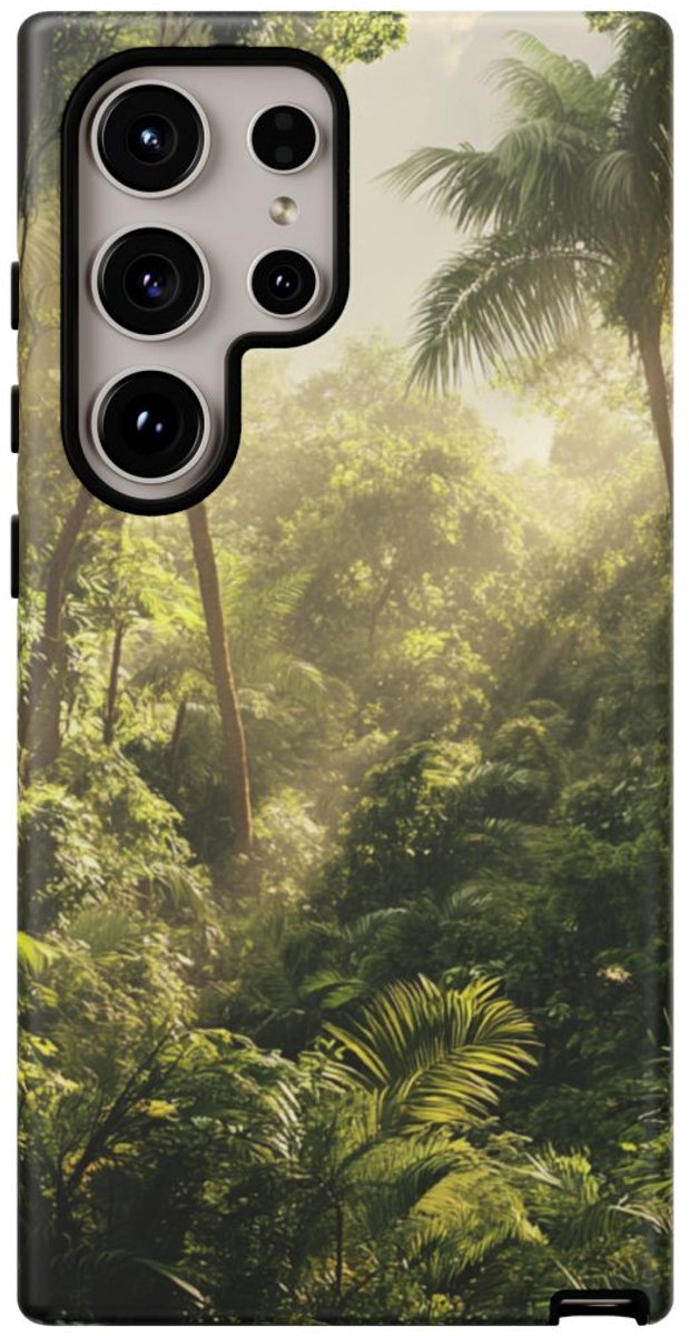 Dichte Tropische Jungle – Telefoonhoesje Geschikt voor Galaxy S24 Ultra