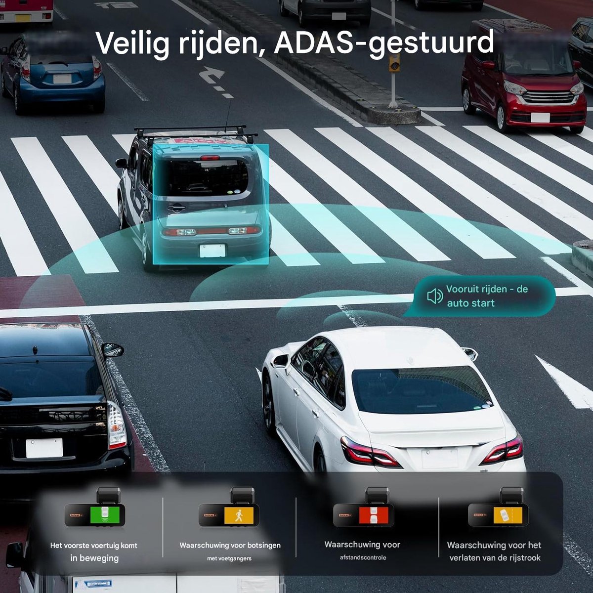 360 Botslab G980H - 4K dashcam voor en achter met WiFi thumbnail 7