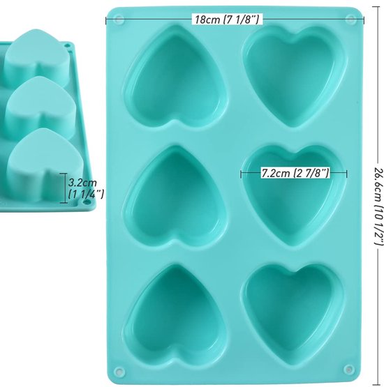 GHVACZS 3 stuks diamant siliconen vorm hart, 8 holtes en 15 holtes hart siliconen vorm, chocoladevorm met pipet en spatel, hartvorm, cakevorm om te bakken, cheesecake, mousse, chocolade (roze