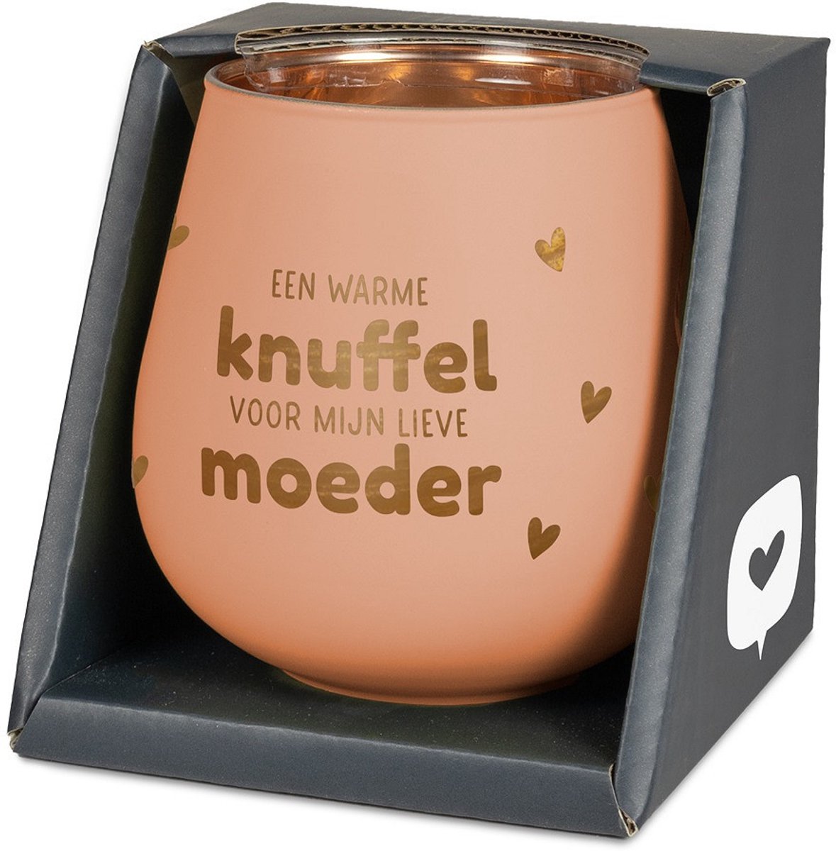 Miko Sfeerlichthouder - Een warme knuffel voor mijn lieve moeder - Glas Meerdere kleuren