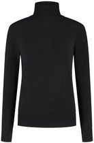 DAMES COLTRUI - Glad Gebreid - Viscose - Zwart - Maat L