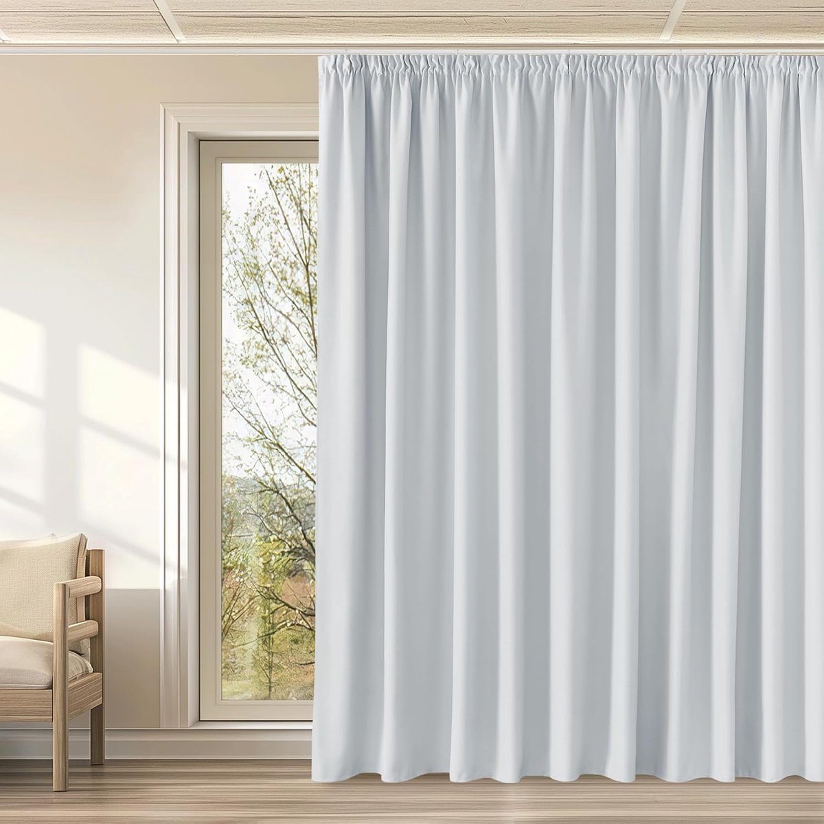 Verduisteringsgordijn - zonwering, geluidsreductie - 1 stuk - 300x240 cm - hoogwaardig materiaal