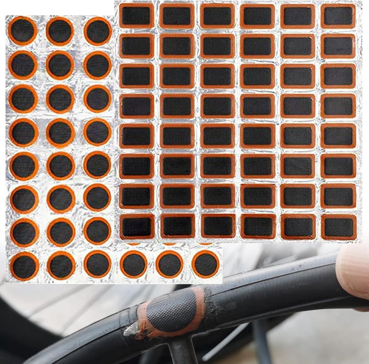 Allecto Plus - Fiets Banden Reparatie Set - 96 Stuks - Fietsreparatieset - Rubberen Reparatie - Fietsbanden Reparatie Set