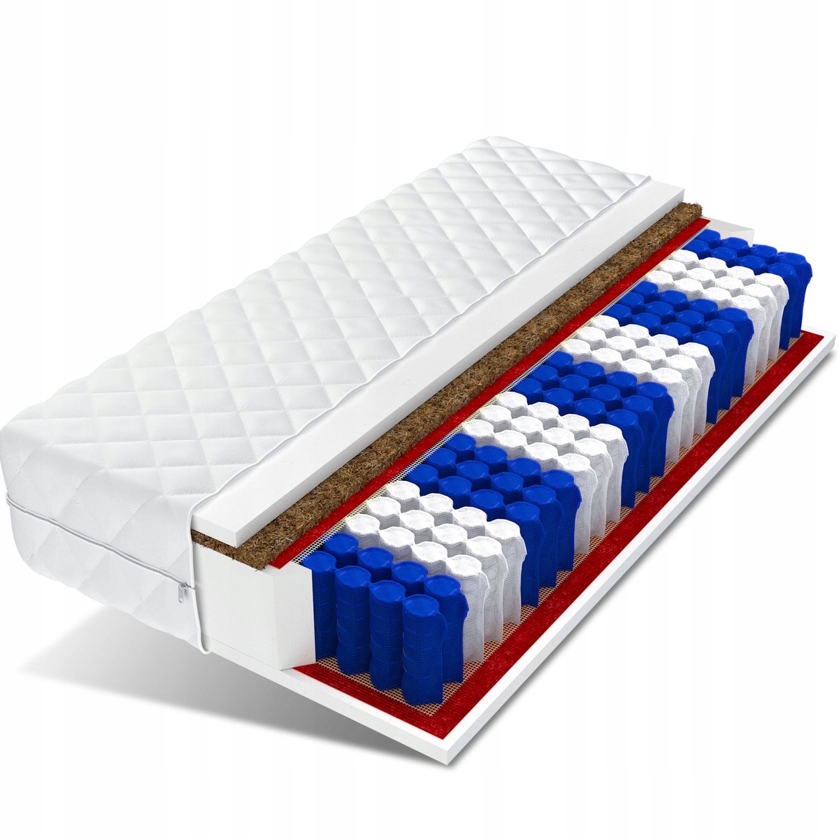 FDM® Vida Matras 80x200 cm - Pocketvering Matrassen Eenpersoons - Hoogte 23 cm - Dubbelzijdig - - Afritsbaar hoes wasbaar - Antiallergisch en Ademende - Öko-Tex gecertificeerd