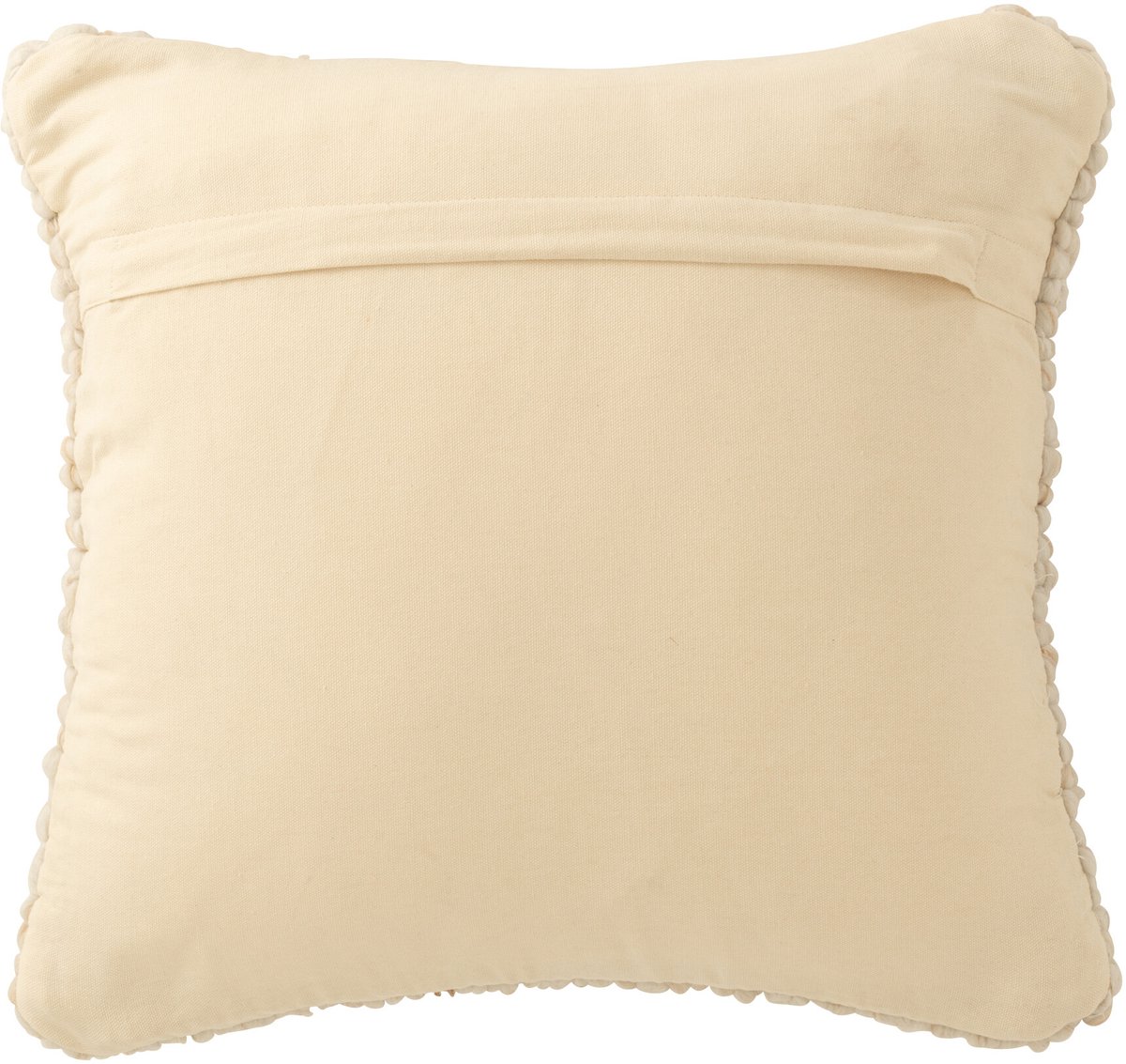 J-Line kussen Geweven - polyester - ecru