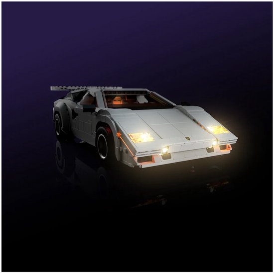 LMB 2.0 - Kit d'éclairage adapté à LEGO® Lamborghini Countach 5000 Quattrovalvole 10337