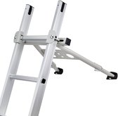 Ladderstabilisator met Verstelbare Voeten – Afstandhouder voor Uitschuifbare Ladders – Stevig Wandaccessoire voor Dakgoten – Eenvoudig in Gebruik, Brede Compatibiliteit – Antislip Rubberen Voeten