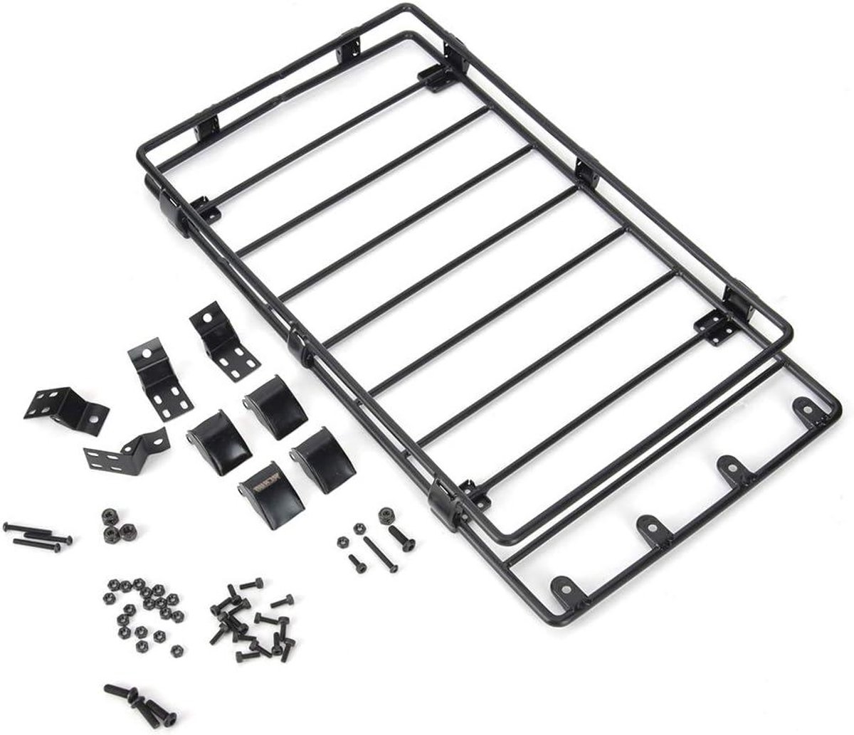 Allecto Plus - Metalen dak bagagerek voor Rc automodel - Verstelbare basis - zwart - eenvoudige installatie