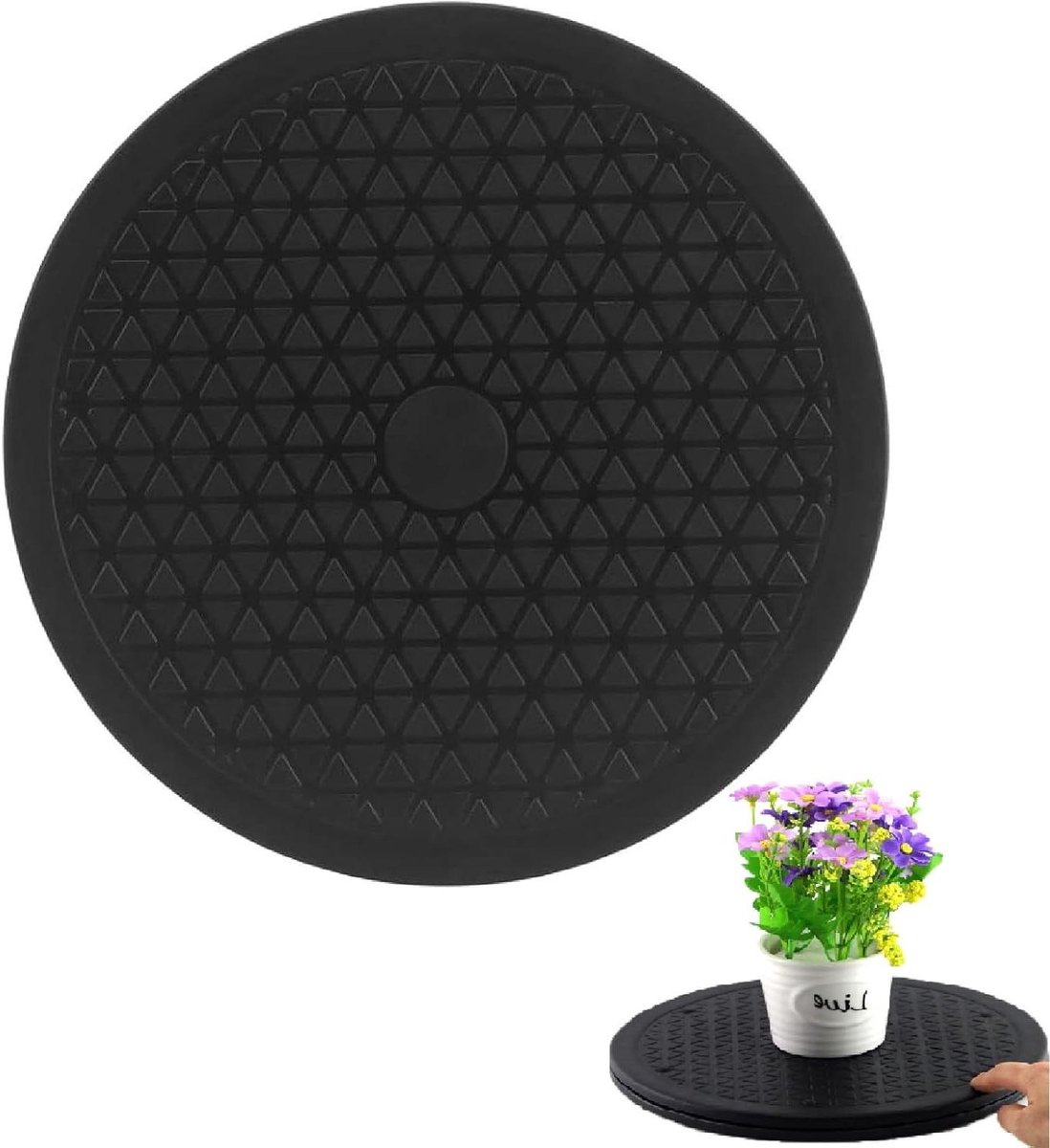 Allecto Plus - Draaibaar Platform 360 Graden Draaiplateau Universeel met Stalen Kogellagers 25 cm - Multifunctioneel voor Laptops, Monitor, TV, Luidspreker, Handwerk, Planten, Keuken.