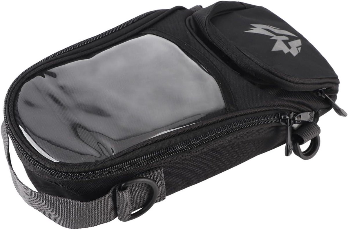 Allecto Plus - Tanktas voor Motorfiets, Oxford Stof, Magnetisch, 4.5L Capaciteit, Navigatiepakket - Grijs, Hoge Sterkte, Brandstoftanktas - 75 karakters.