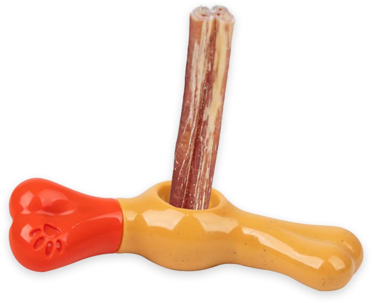 Bullepees Houder - Kluif Houder - Bully Grip - Bully Stick - Veilig Kauwen en Kluiven - Honden Snack - Kauw Snack