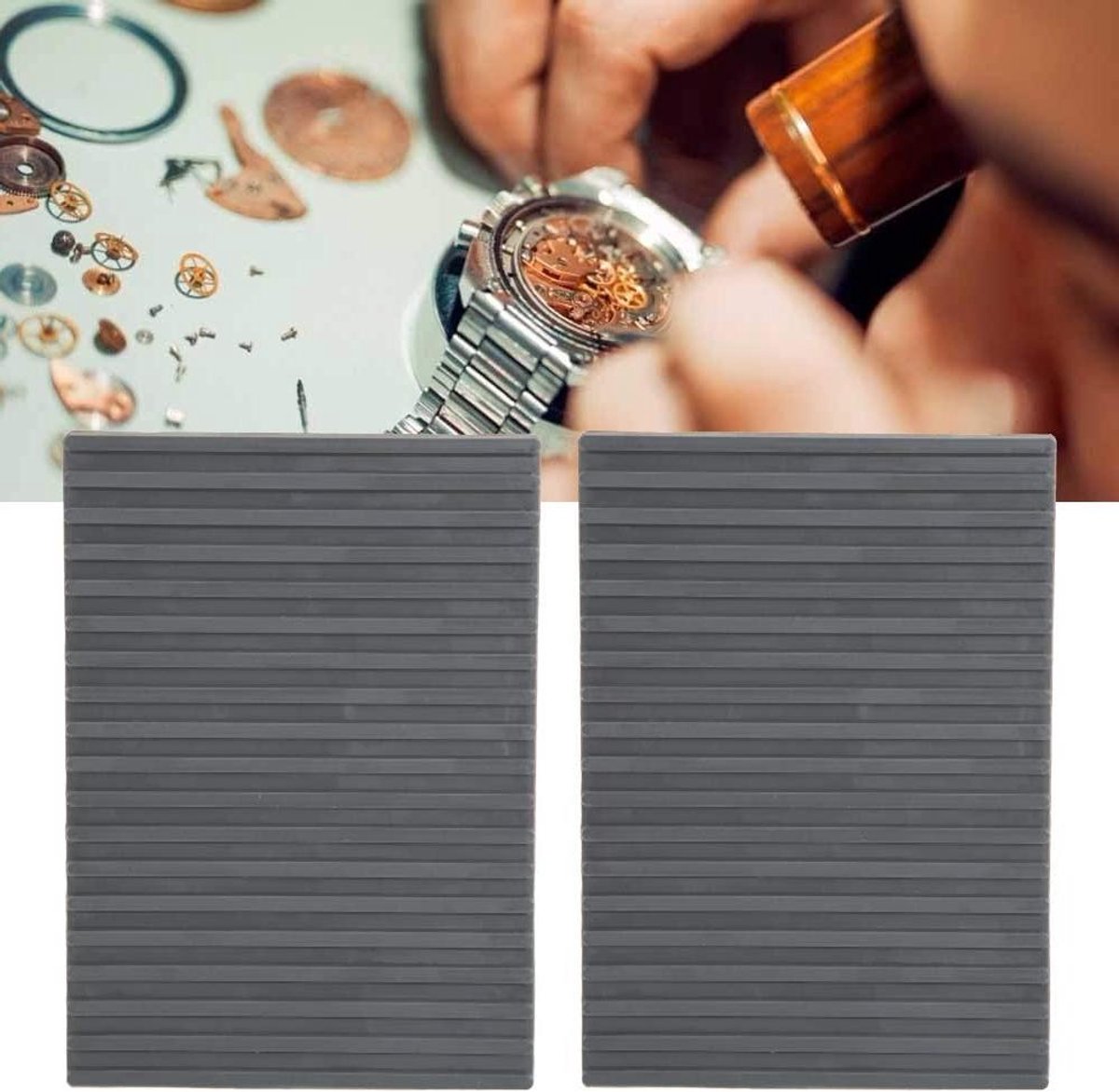Allecto Plus - Horlogereparatiemat van Duurzaam Antislip Materiaal - Handige Werkmat voor Horlogemakers - Anti-Slip en Draagbaar - Kwaliteit Mat voor Horloge Reparaties