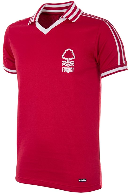COPA - Nottingham Forest 1976 - 77 Maillot de Football Rétro - Hommes - Rouge - L