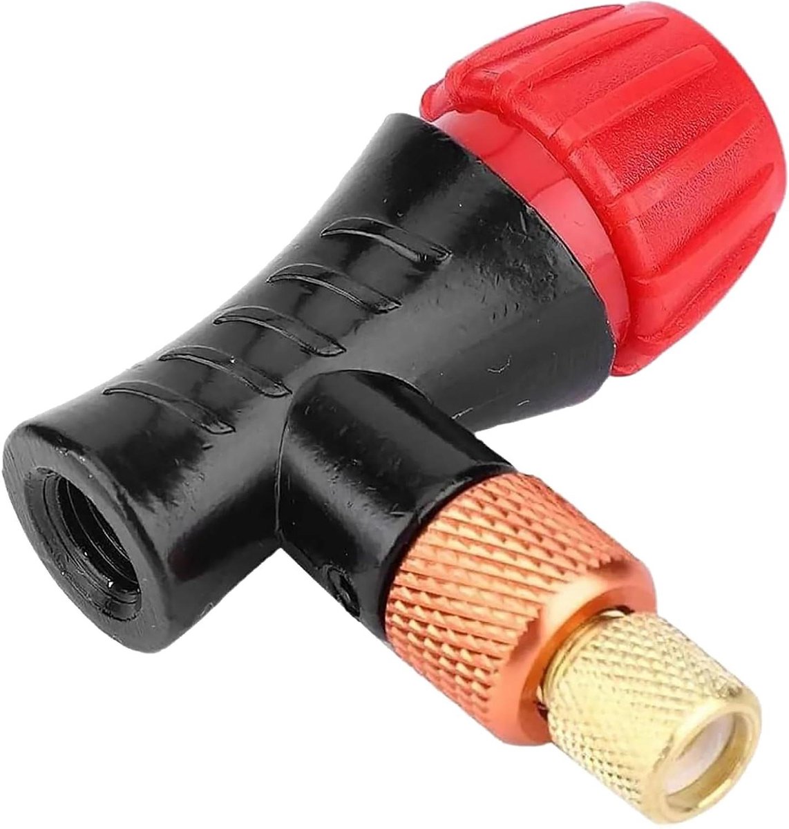 Allecto Plus - CO2 fietspomp met patroon en Frans ventieladapter voor mountainbikes en racefietsen
