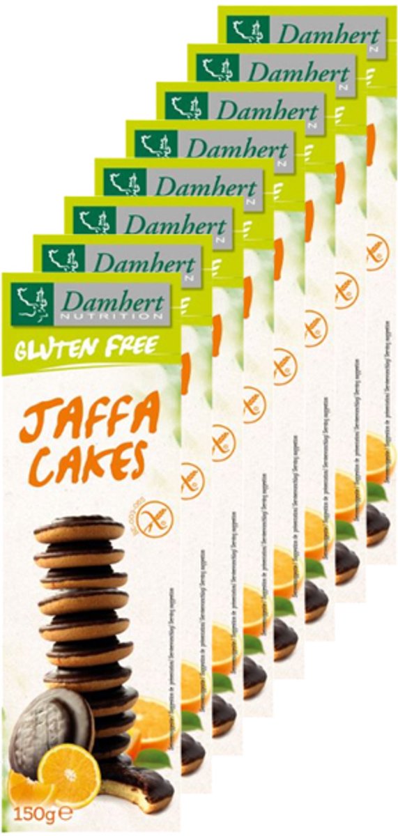 Damhert | Glutenvrij | Jaffa Cakes | 8 stuks | 8 x 150 g