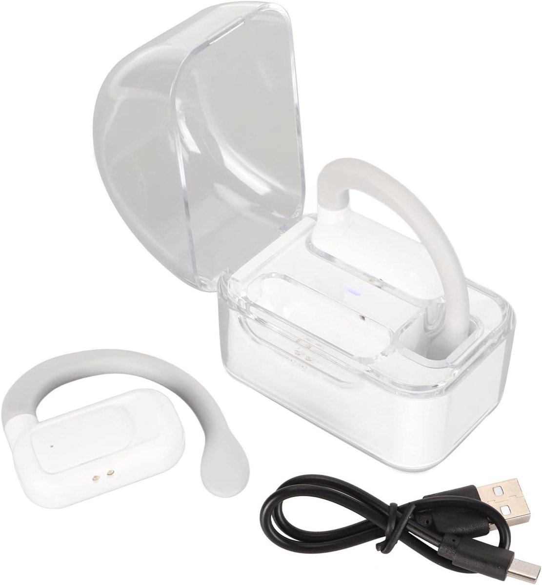 Allecto Plus - Oordopjes voor Taalvertaling - Bluetooth5.3 - 144 Talen - iOS en Android - Vertaalapparaat - Reizen en Zaken - Wit