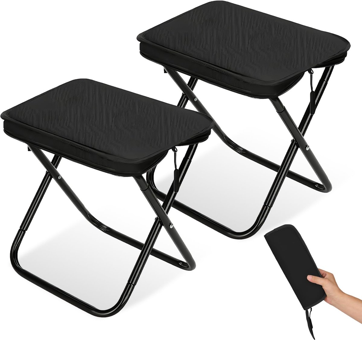 Ibenzoa® Klapbare en draagbare set van 2 compacte camping- en voor outdoor avonturen