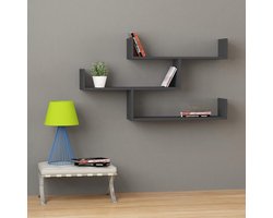 Hocuspicus 3-Tier Wandplank - veelzijdig en stijlvol - 1 stuk - diverse kleuren
