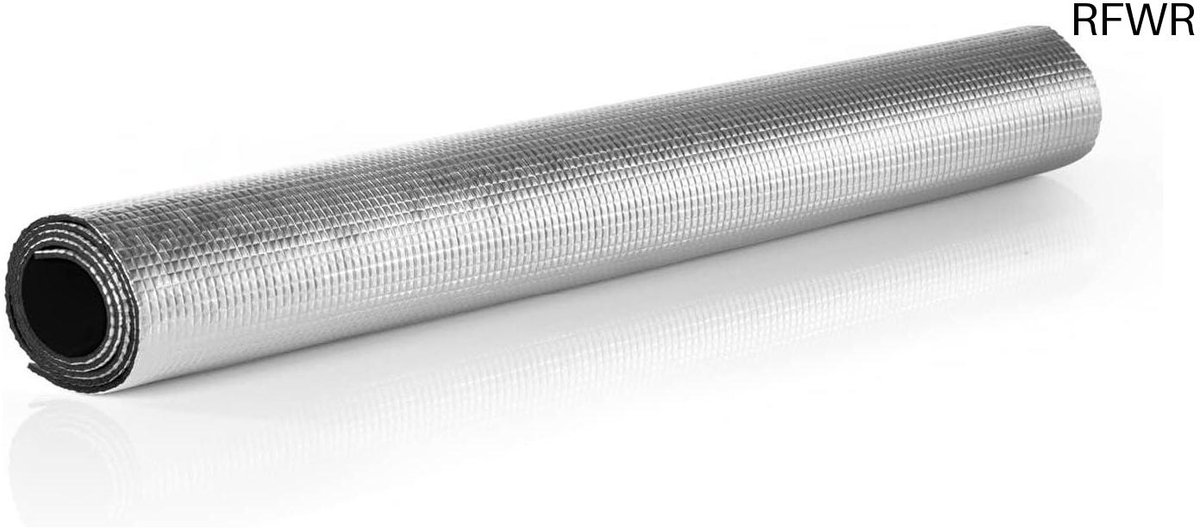 RFWR® Warmte-reflecterende folie voor radiatoren - Vermindert warmteverlies, op maat snijden, 70 x 100 cm, zilver